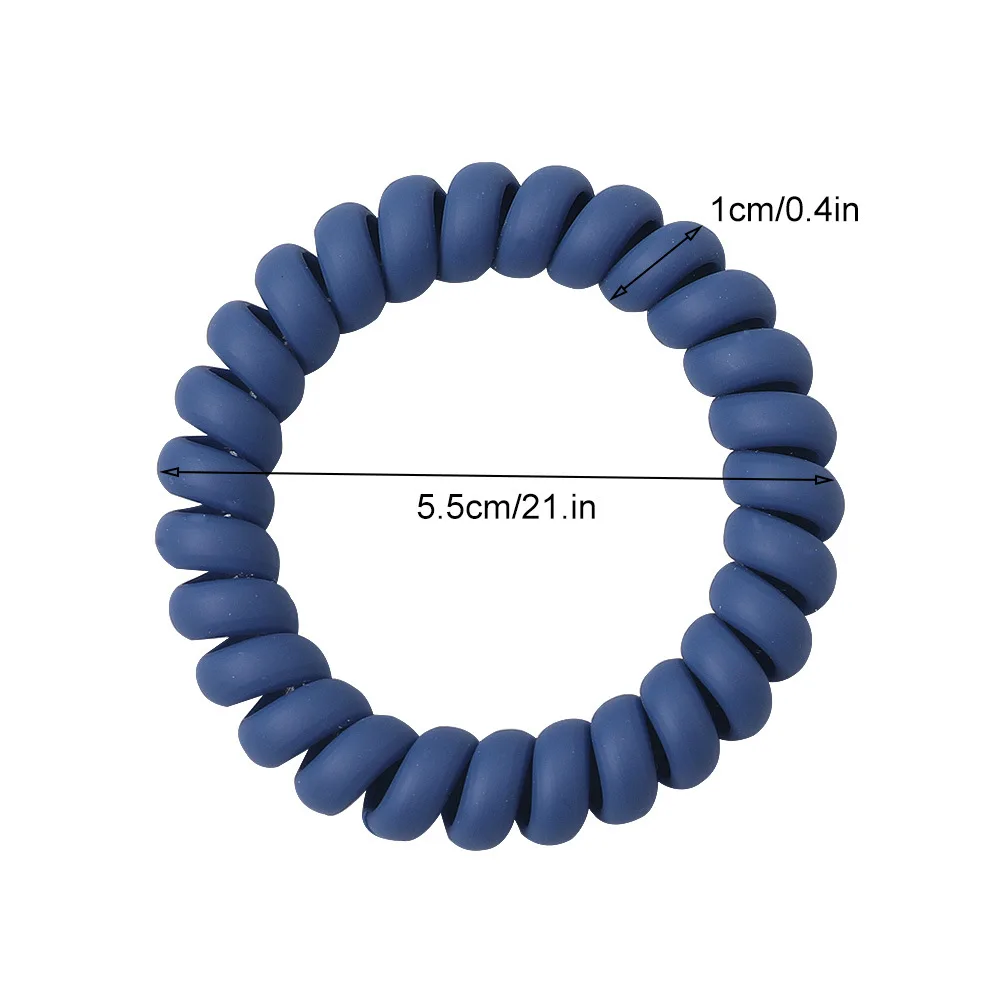 
2021 new arrivals women elastic spiral hair ties hair rubber bands telephone cord ties hair coils 