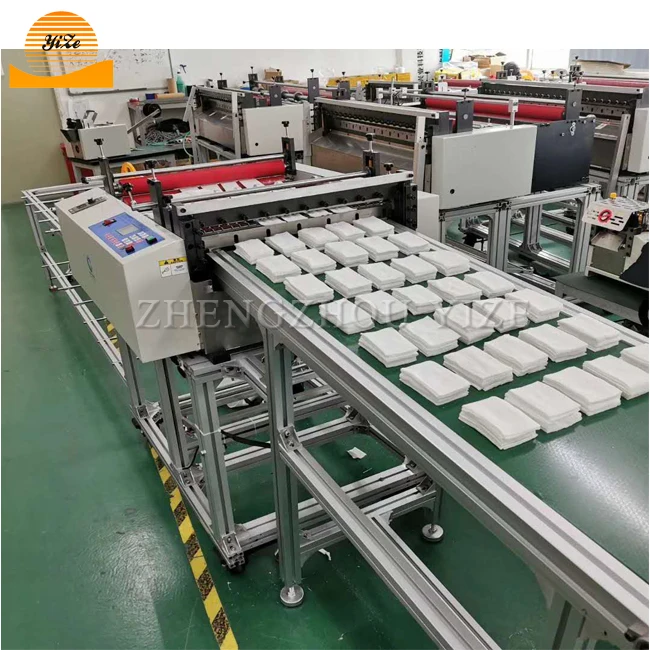 Automatic Feeding Computer Control Roll To Sheet Cutter PE PVC Tube Plastic Film Cutting Machine