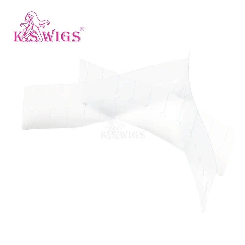 
K.S WIGS Long Film 50Pcs Multi Holes Spacer Template Heat Shield Protector for Human Hair 