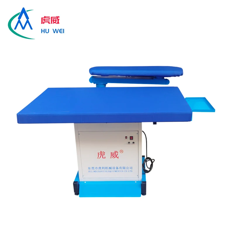 Laundry finishing equipment vacuum ironing table with steam generator and iron