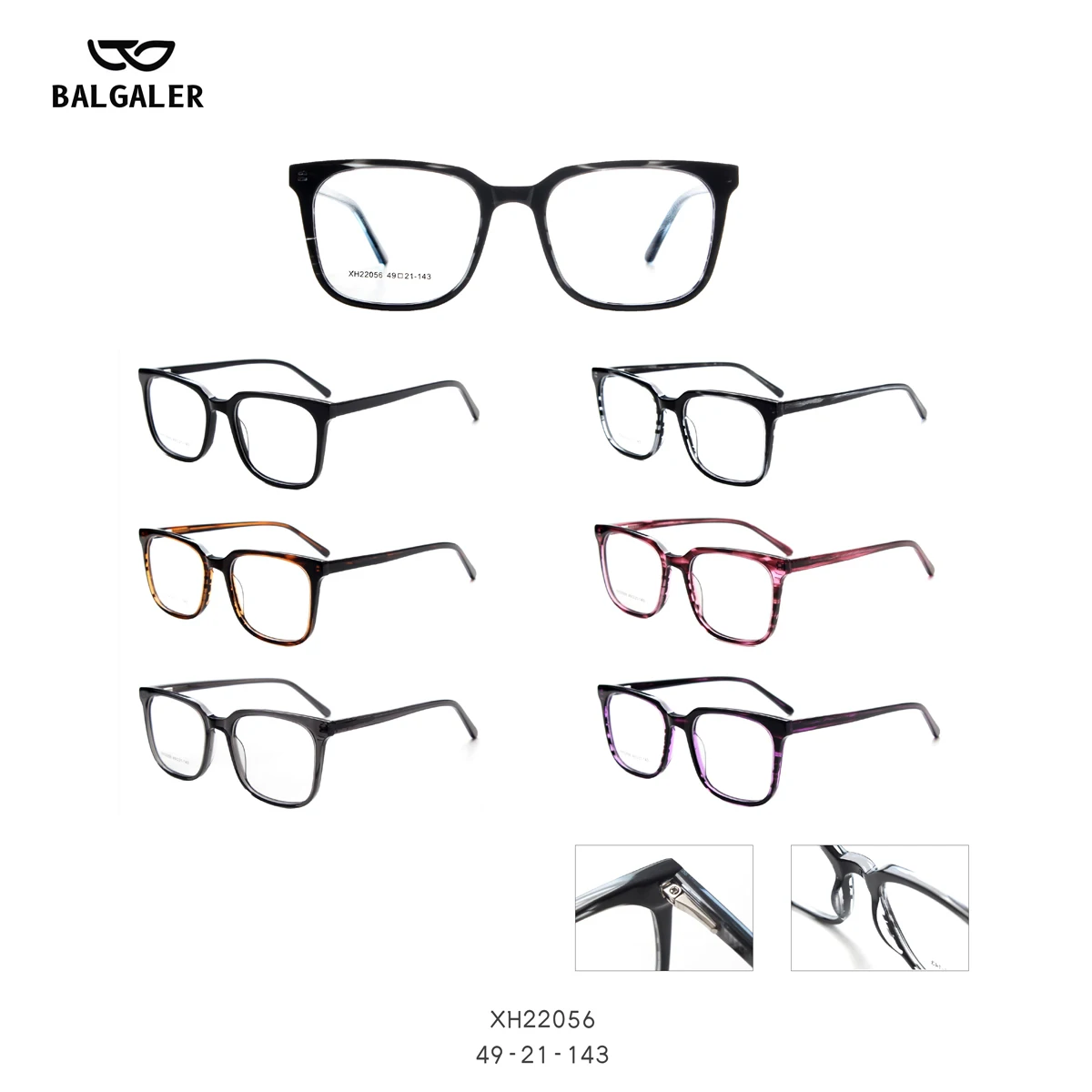High Quality Frame 2022 New Lenses Clear Thick Frame Eyewear Glasses Blue Light Filter Optical Frames For Woman