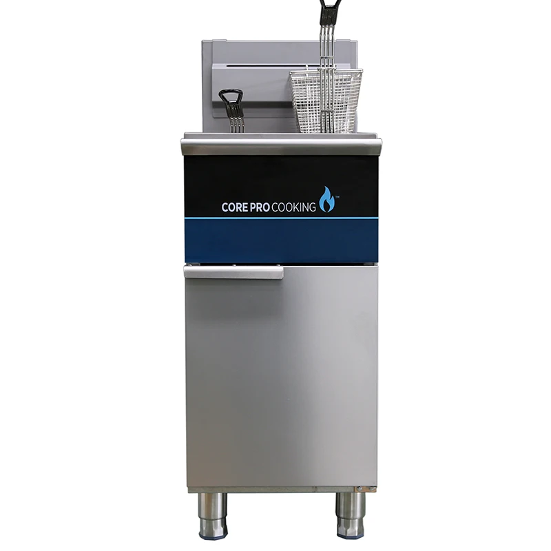 Stainless Steel Commercial Fryer Chicken Potato Chips Gas Deep Fryer with Temperature Control