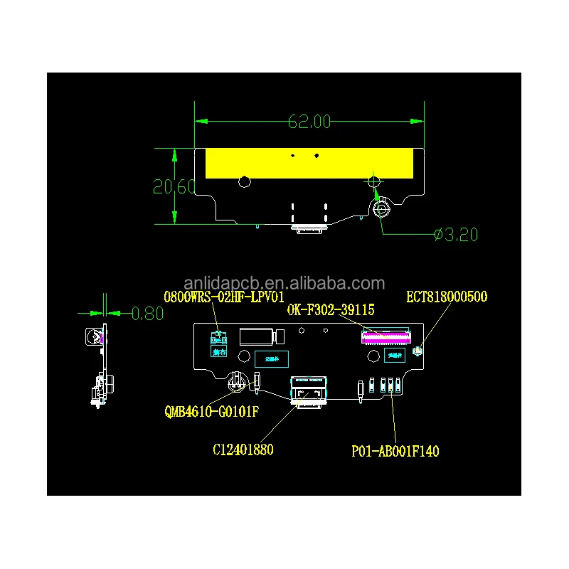 Electronic products PCB PCBA house stp dxf dwg 3D 2D format file copy / clone / reverse engineering service