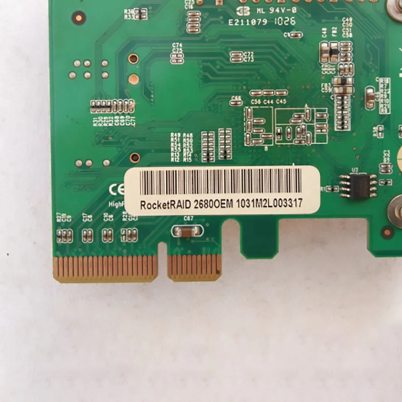 RocketRAID 2680A RAID карты 3 ГБ/сек. 8 портов встроенный PCI-E на SAS жестком диске карта для массива данных перед отправкой превосходными