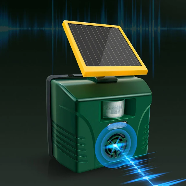 Energy saving solar electronic animal control anti pigeon dog cat repeller ultrasonic bird repellent