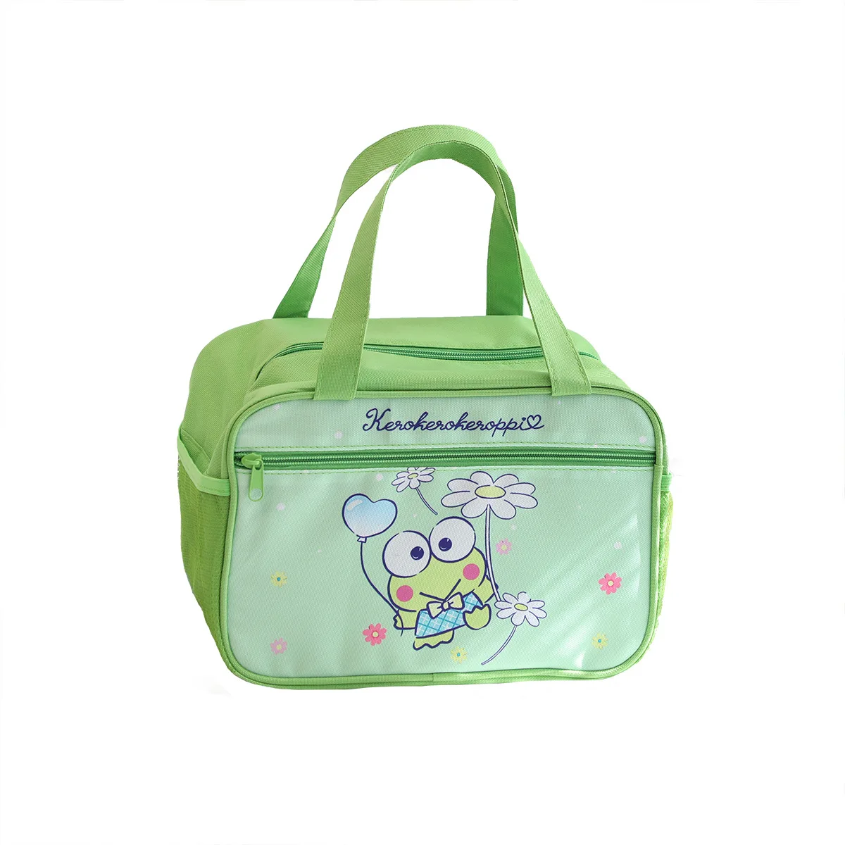 DHF377 New Arrival cute Kuromi large capacity lunch box bag cartoon keroppi portable lunch bag hand heat preservation cold bag