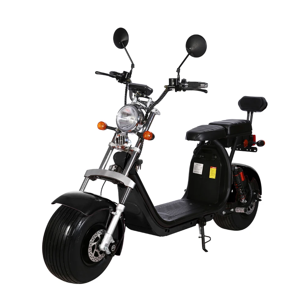 EU STOCK 2 wheel citycoco 1500w 60v 20ah battery cheap citycoco e scooter electric adult with seat electric motorcycle for sale