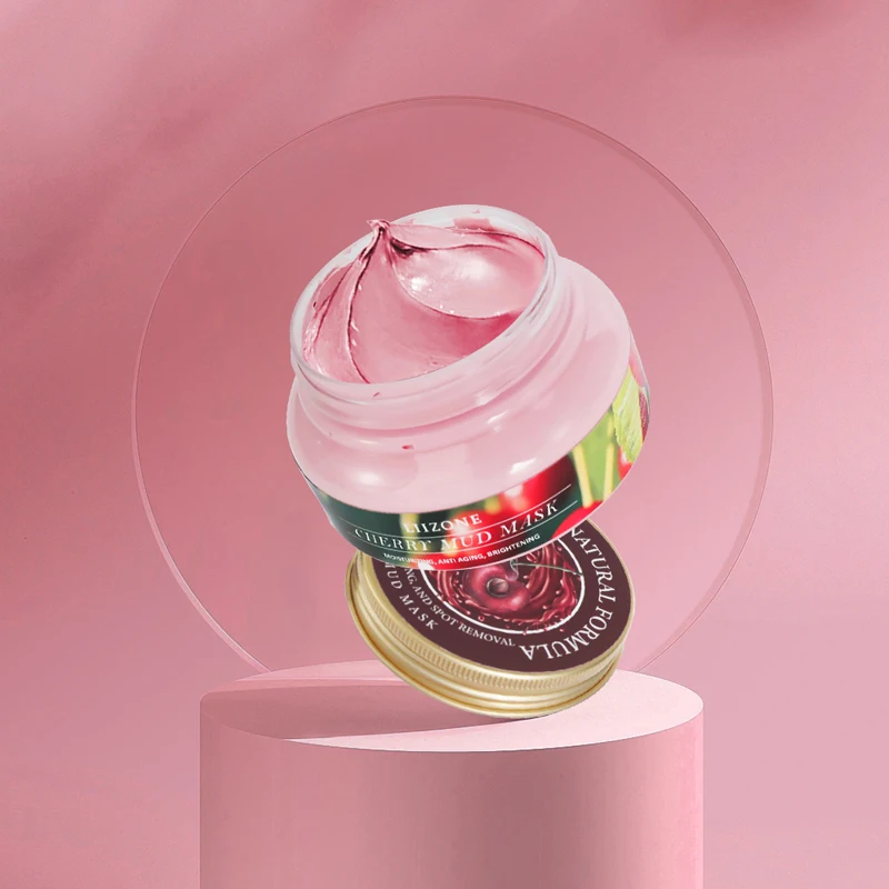 Wholesale Private Label Deep Cleaning Face Spa Acne For Removing Cherry Blossom Clay Mask