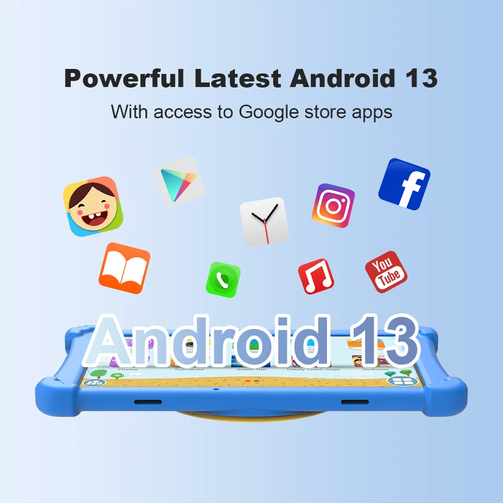 NEW 2024 10.1 Inch  4GB+64GB Child Tablet Android 13.0 WlFl writing tablet for kids Educational Reading Machine KidsTablet