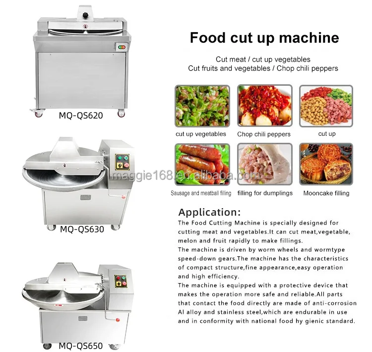 201/304 SUS Food Processing Machinery Vegetable Mixer Cutting Machine Vegetable meat slicer chopper