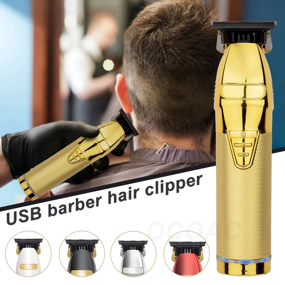 Wholesale Clipper Barber 2500mah Electric Metallic Salon Professional Cordless Barber Hair Clippers Hair Cut Machine