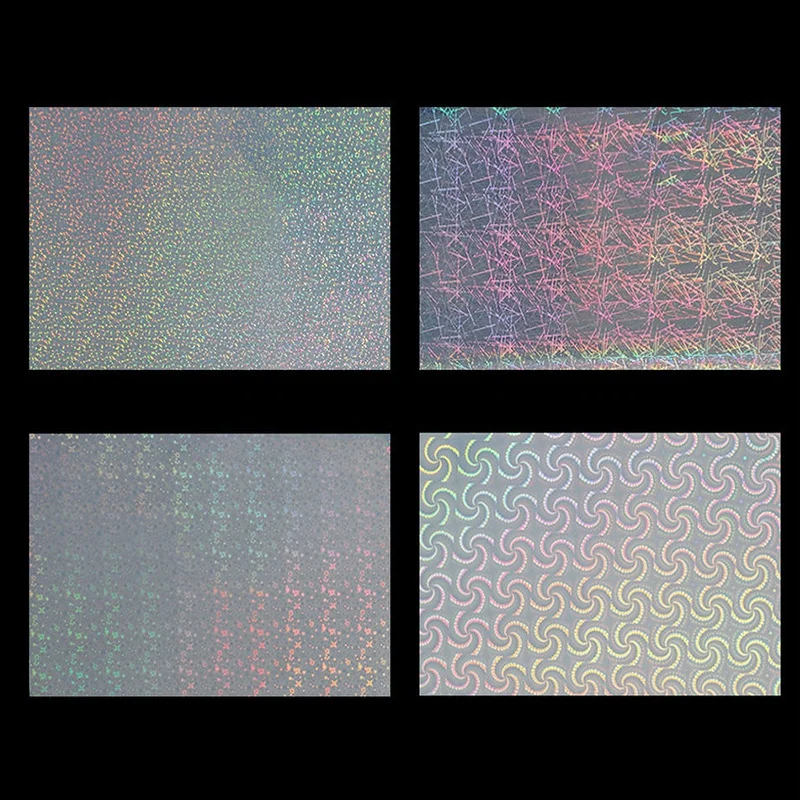 Custom printing waterproof vinyl adhesive holographic vinyl sheet for inkjet and laser printing