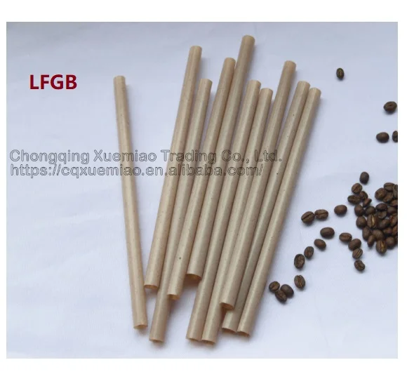 TRULY compostable straw biodegradable straw coffee ground drinking straws