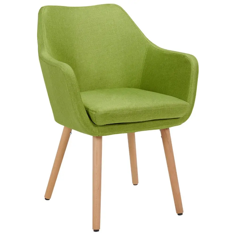 Бархатный Античный желтый Одноместный стул для гостиной