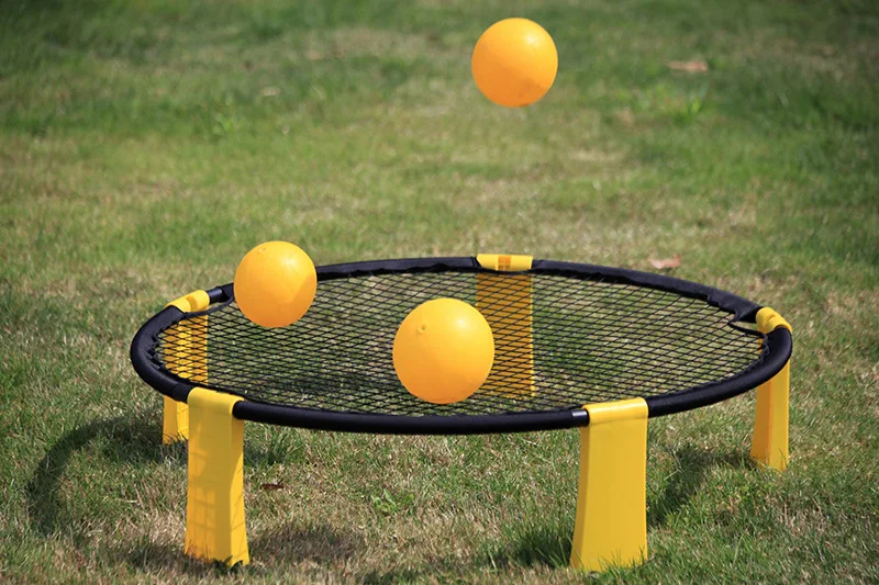 Outdoor Team Sports Spike Game Ball PVC Inflatable Mini Beach Volleyball Net Entertainment Toys with 4 balls