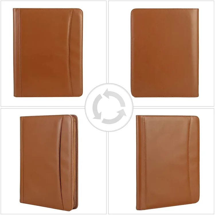 Leather Portfolio Folder, Portfolio With Power Bank,Business Portfolio Charging Bag.Charging Portfolio Bag