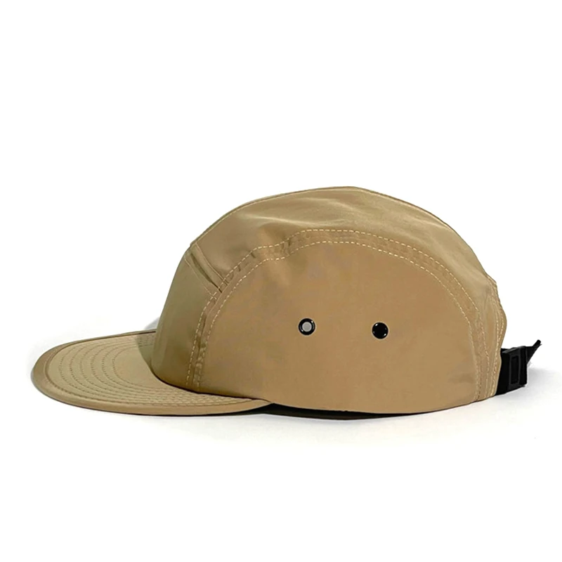 Five panel camp cap new york baseball sport cap plastic buckle nylon 5 panel caps and hats