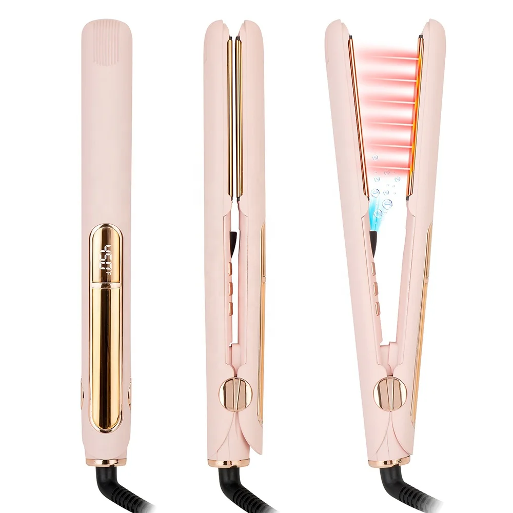 Professional Infrared Hair Straightener LCD Display Ionic Heating FlatIrons Tourmaline Ceramic Flat Irons Hair Straightener