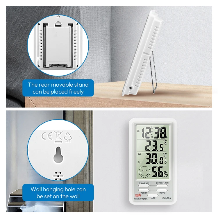 Popular Temperature Alarm Indoor Electronic Indoor Outdoor Thermometers