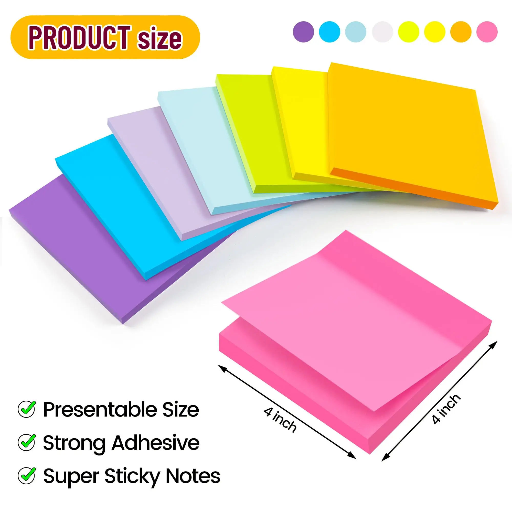 Wholesale Customizable Unique Sticky Notes  Aesthetic Personalized Stationery Reusable  Custom Logo Office Stick Notes