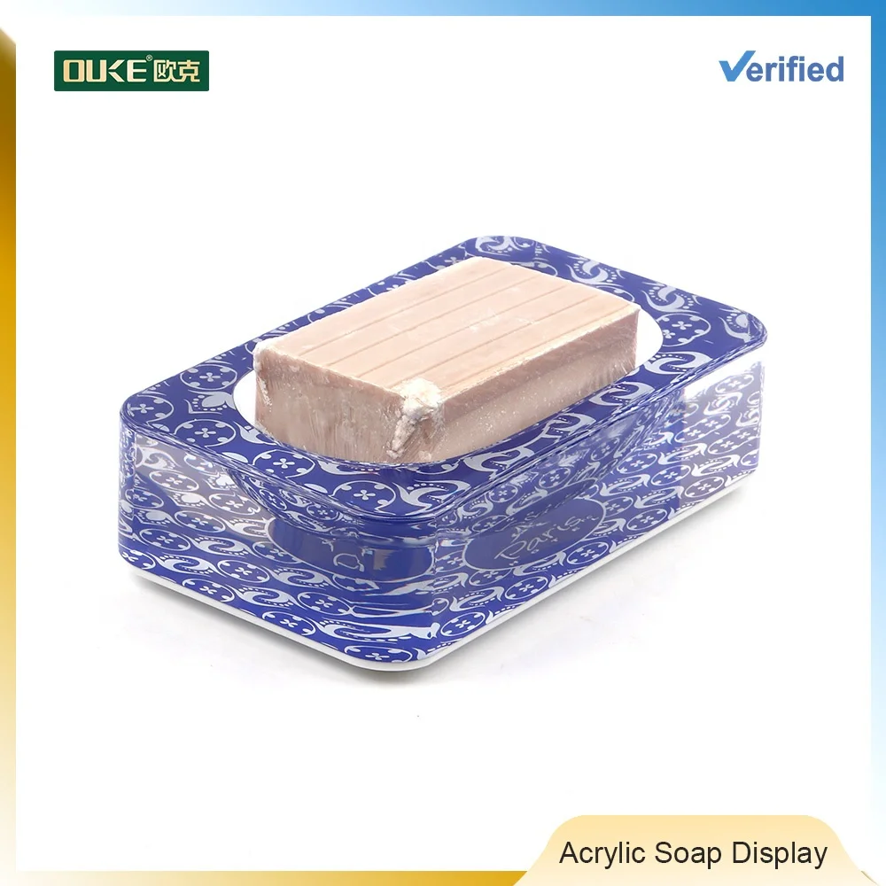 Beautiful design wholesale bathroom acrylic soap holder square acrylic display for soap