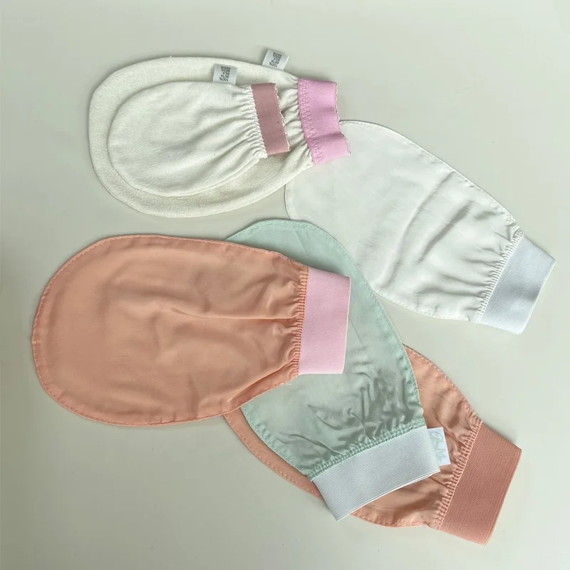 New Arrival Natural Raw Cocoon Silk Exfoliating Bath Mitt 100% Pure turkish silk exfoliating glove
