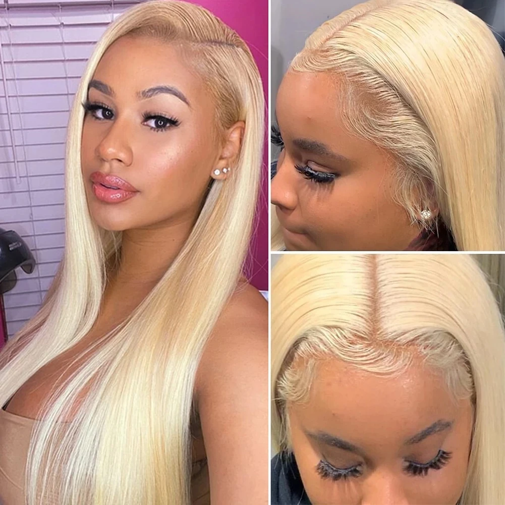 Blonde 613 HD Lace Front Wig 100% Human Hair Frontal Wig 30 Inch Glueless Blonde 613 Full Lace Wig 13x6 13x4 Hd Lace for Women