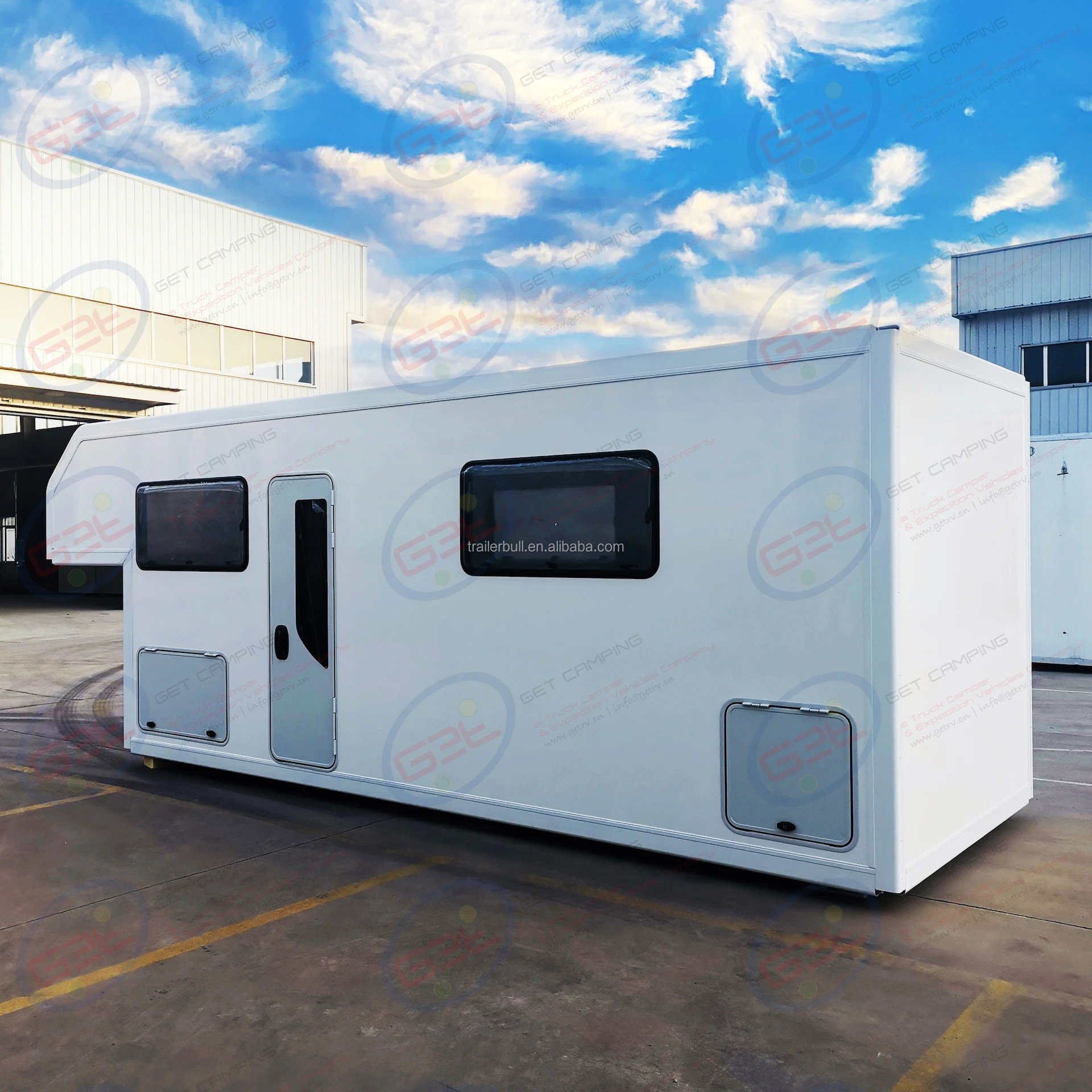 MAN-LMTV 16ft Motorhome Cab-over Truck Camper with FRP insulation Wall for Overland RV Expedition for DIY Recreational Vehicles