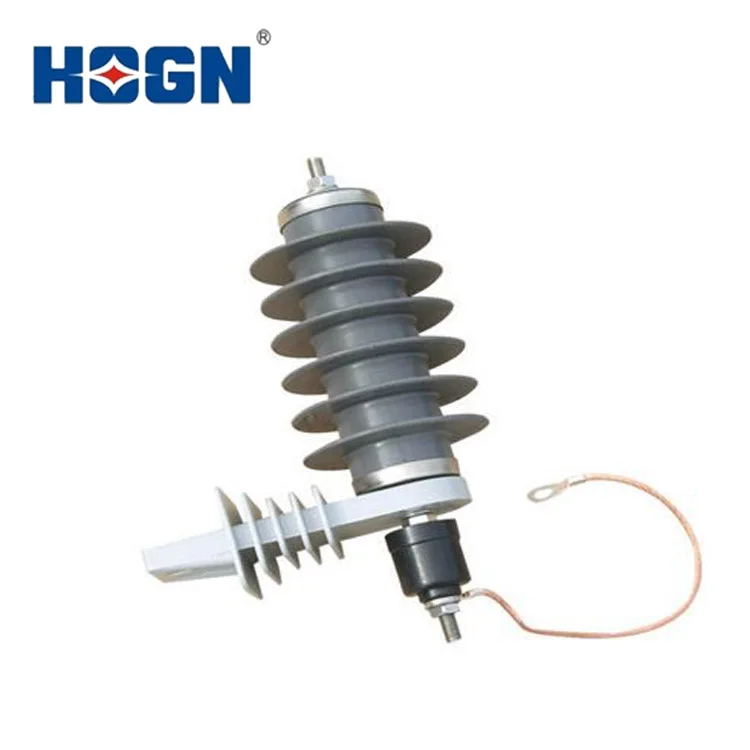 HOGN YH5W Polymeric Housed Metal-oxide Surge Arrester Without Gaps Nominal Discharge Current Surge Arrester Lightning 3KV