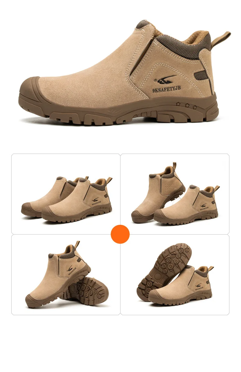 Cross-Border for Electric Welders Labor Protection Shoes Anti-Smashing and Anti-Penetration Work Shoes Lightweight Comfortable I