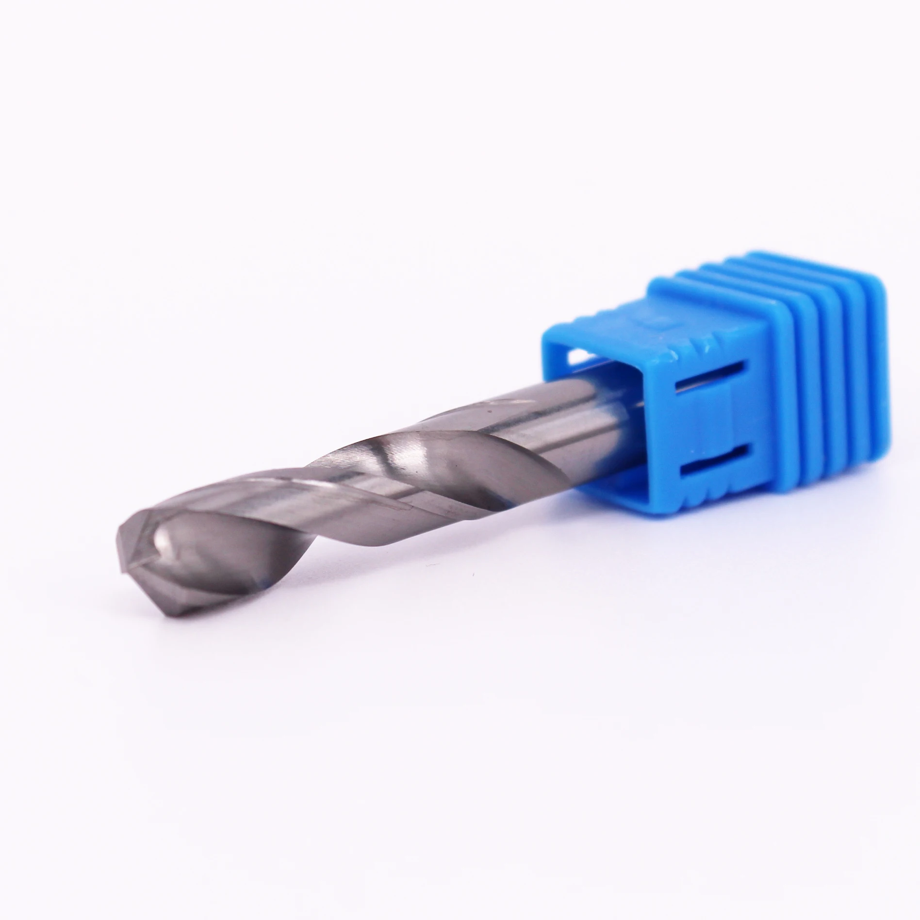 Solid tungsten carbide drill bit for drilling carbide drill bits