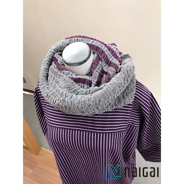 Cotton knitted fabrics women custom breathable warmer snood for sale