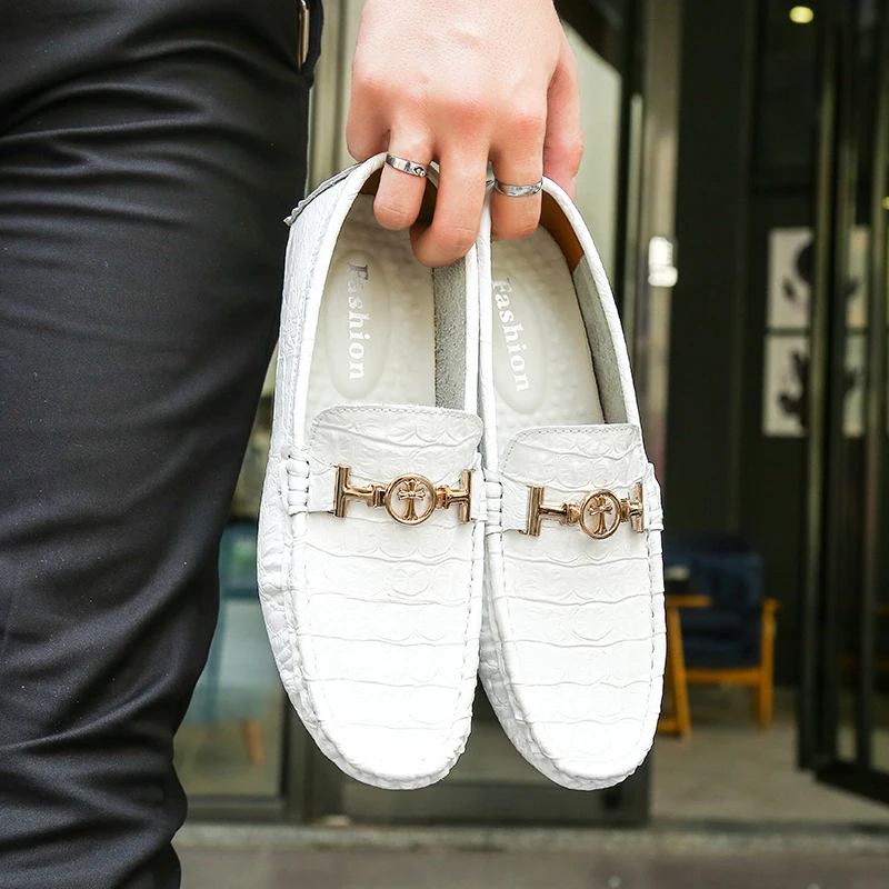 
Wholesale Classic leather cow suede loafer shoes for men driving shoes moccasins Soft Flats Loafers 