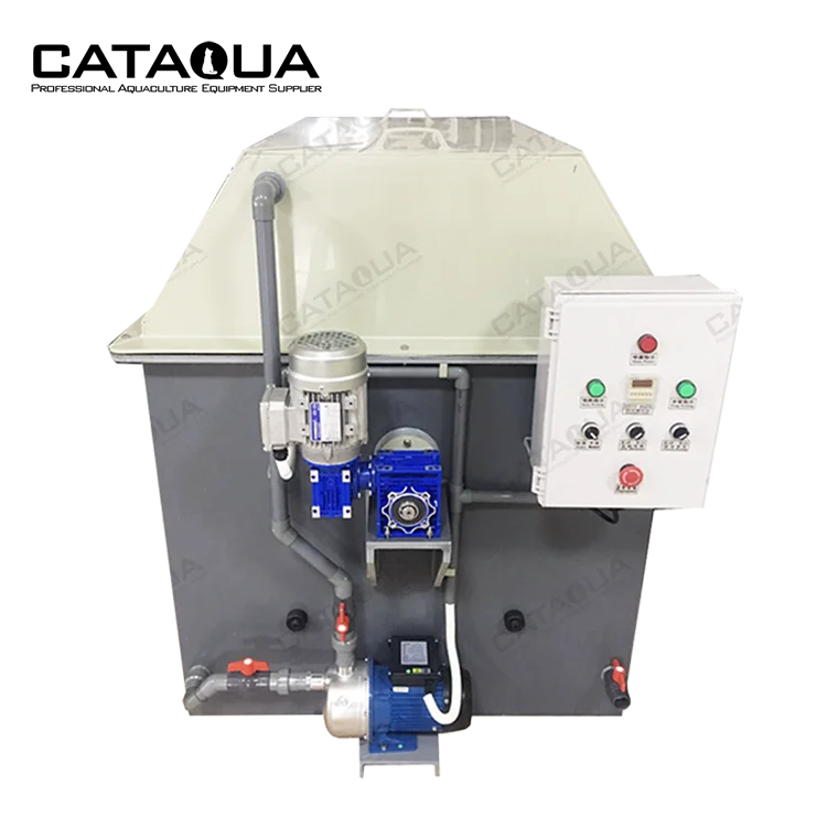 CATAQUA Fish Farm Recirculating Aquaculture System Vacuum Drum Filter Koi Pond Rotary Drum Filter
