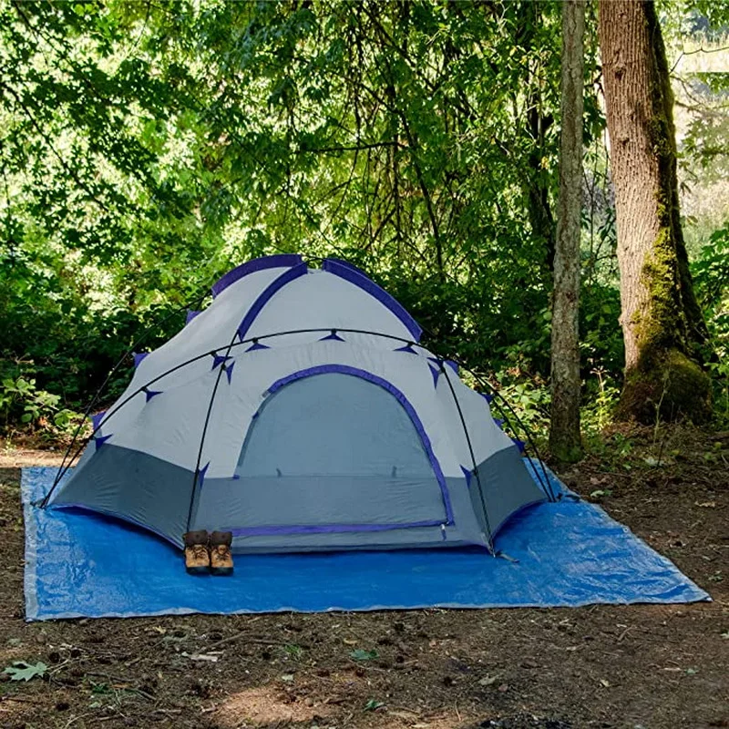 YRH Factory Waterproof Truck Roof Camping PE Concrete Blanket Multipurpose Usage Waterproof Poly Tarps Roll