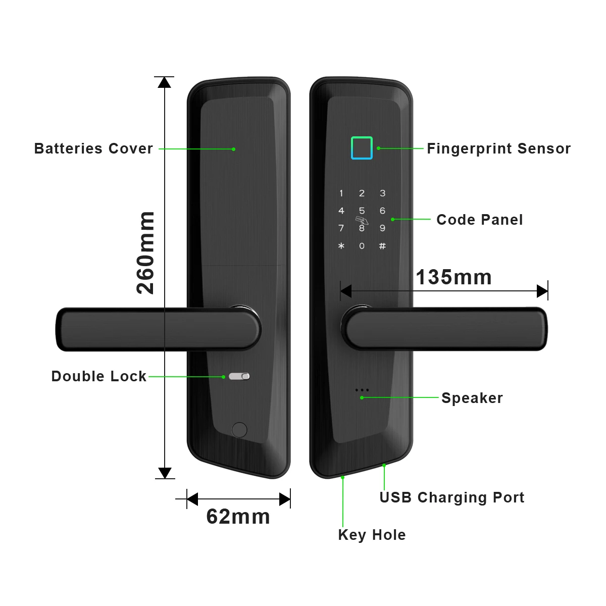  Европейский смарт-замок с цифровым кодом отпечатком пальца IC-карта приложение для квартиры дома офиса отеля дверная ручка замком