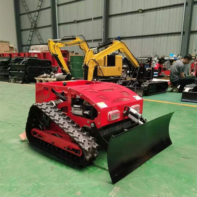 Gasoline Type Cordless Rubber Agricultural Machinery Farm Crawler Rotary Tractor Tiller robot lawn mower
