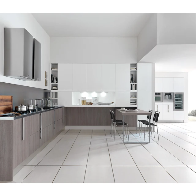 The Factory Made Cheap Melamine Kitchen Cabinets Kitchen Furniture Modern 3D Model Design Graphic Design Drawer SLIDE MDF Hotel