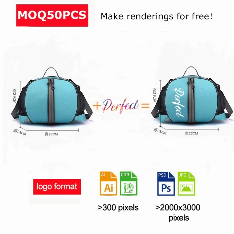 ZP RTS in stock Multi Functional Football Bag Logo Waterproof Fitness Basketball Volleyball Bag