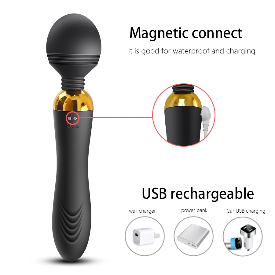 18 Vibration Modes Sex Toys Women Vagina Clitoris Massager Silicone Dual Vibrator Device Adult Sexy Product