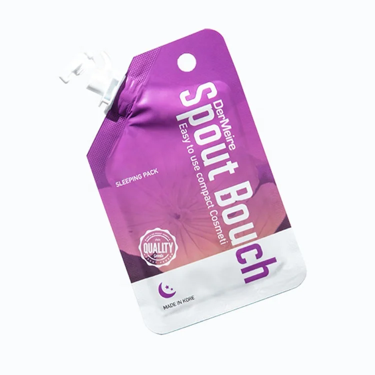 Custom zip lock frosted packing Spout Bag For Liquid