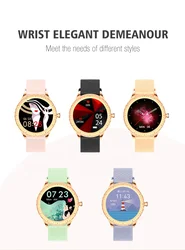 2021 Y1 1.09inch  IP68 lady sport round smart watch women dynamic UI temperature monitoring smart watch