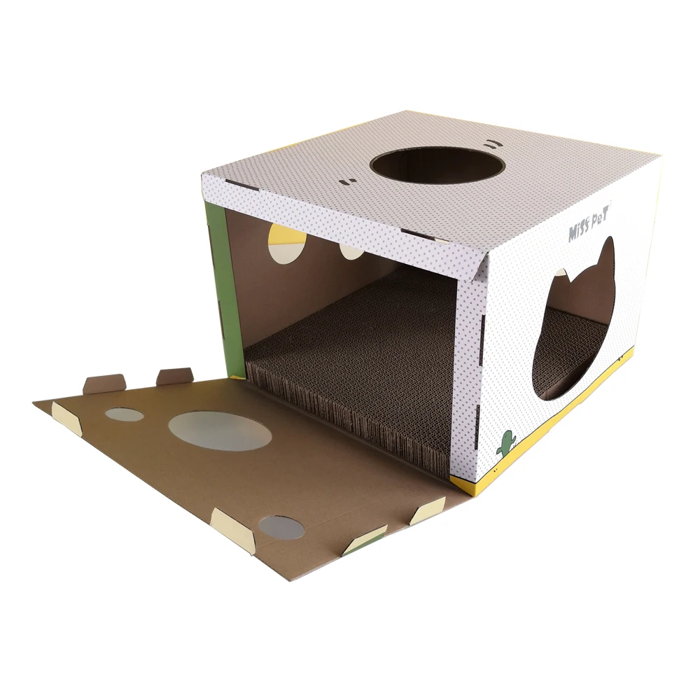 Corrugated paper cat scratch board customized cat scratch house cat scratcher