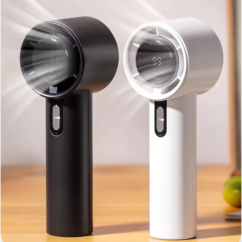 100 speed level High-Speed electric Rechargeable Handheld Air Ventilator Powerful Handy Fan Portable Turbo Fans
