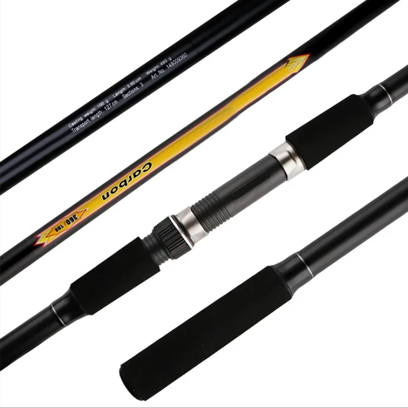 Newbility 3.3m 3.6m 3.9m fishing spinning rod 3 Sections Carbon fiber carp fishing rod