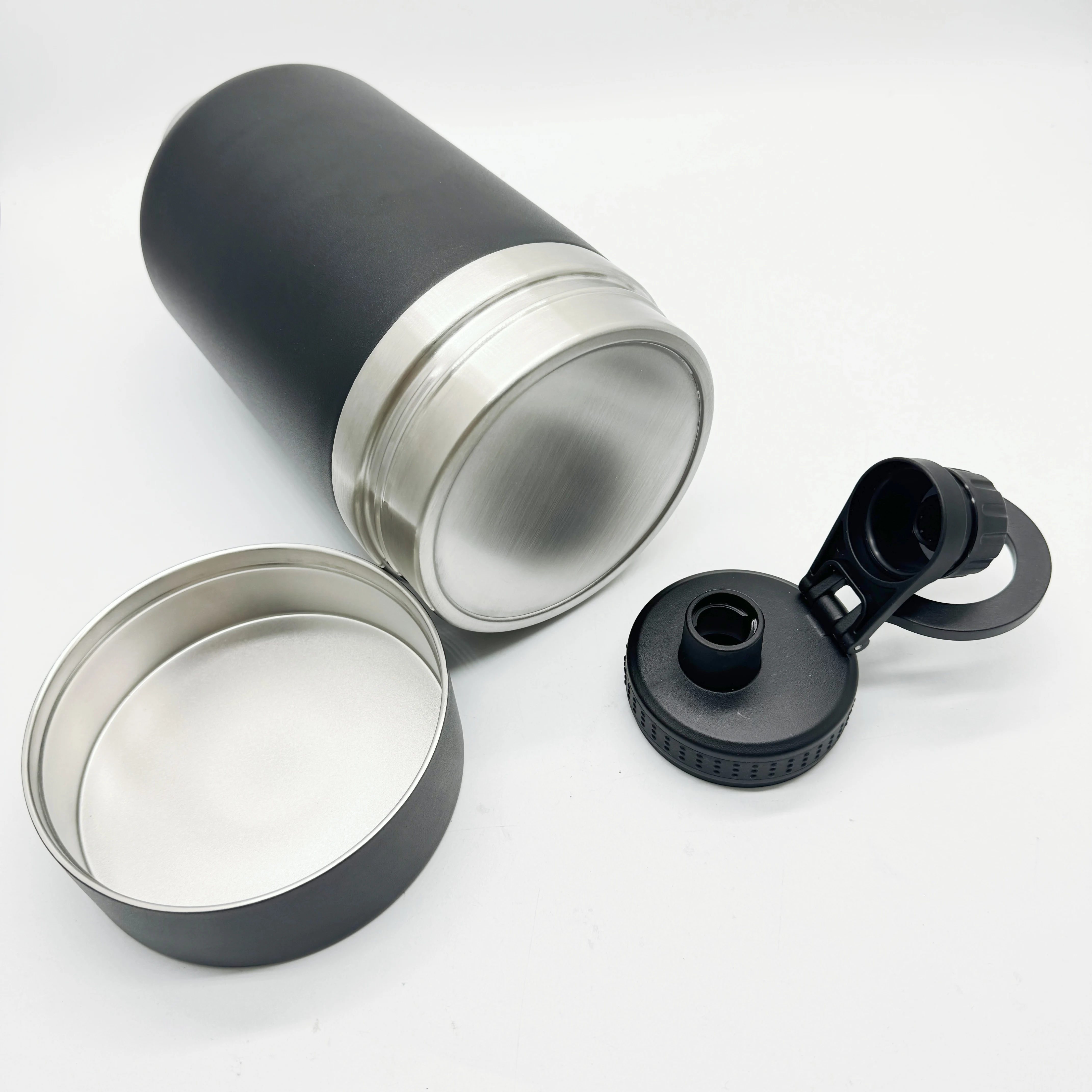 Magnetic Lid Double Wall Large Thermos Flask 3 in 1 Pet feeder Bottle Travel Dog Bowl Stainless Steel Insulated Dog Water Bottle