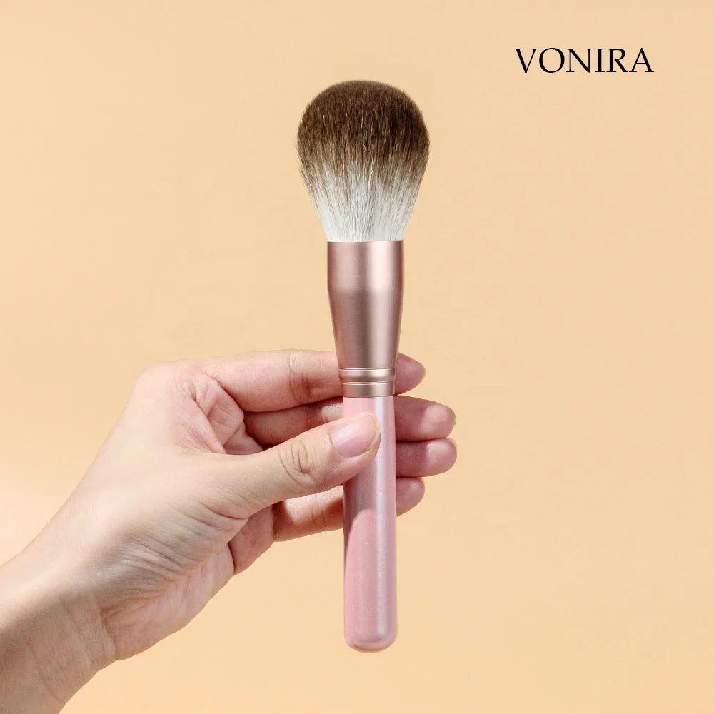 Private Label Hot Selling Cosmetic Brush Tool 12 Pcs Synthetic Makeup Brushes Pink Color Wood Handle Eyeshadow Makeup Brush Set