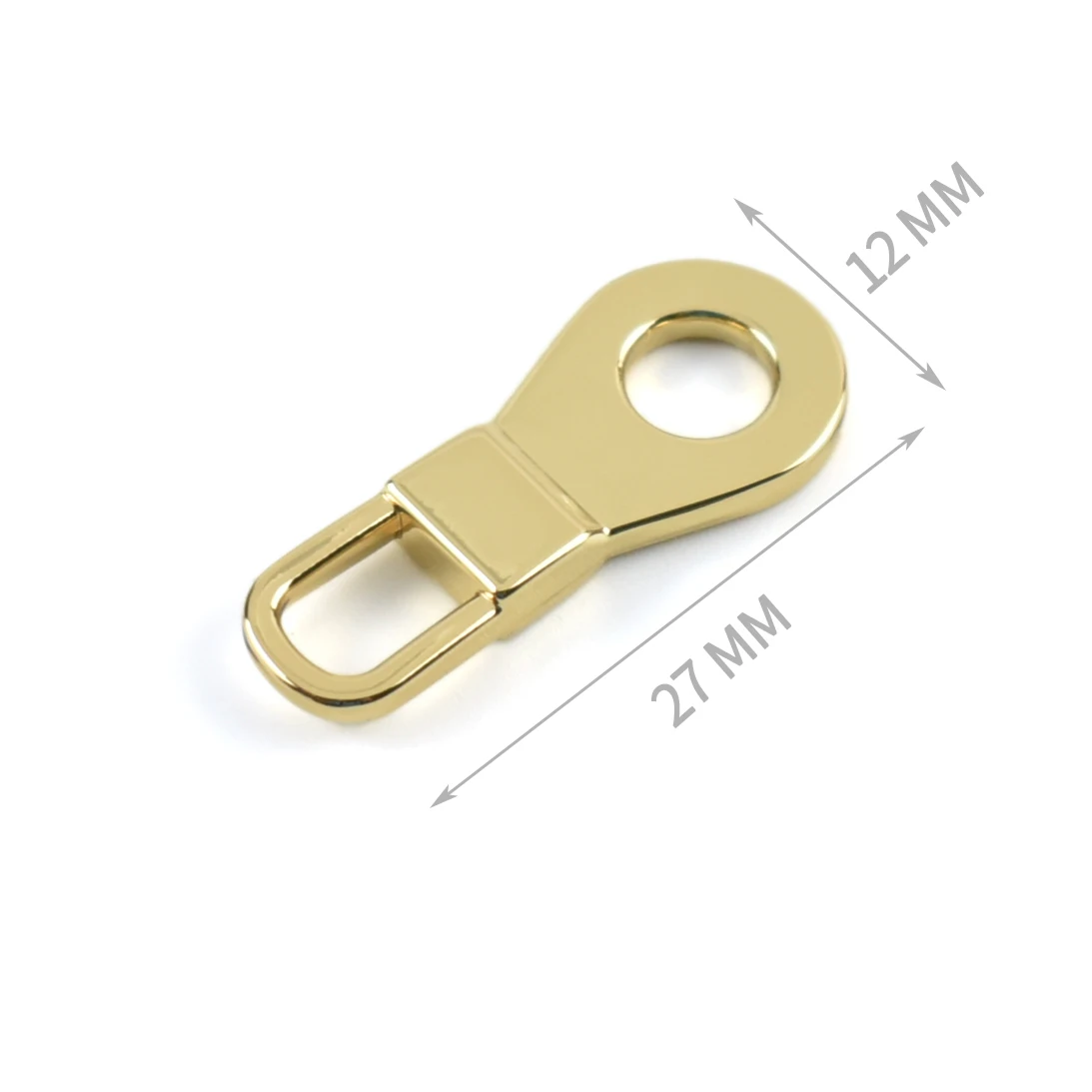 Custom Logo Bag Gold Brand Zipper Pull High Quality Handbag Metal Zipper Puller for Bag
