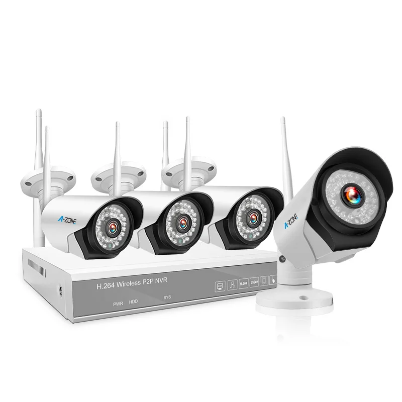 2021 Manufacture Complete New CCTV Camera 36 Pcs LED Light 960P Video Surveillance 4CH Wireless WiFi Camera Kit