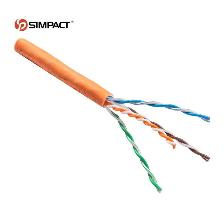 Simpact Custom Wholesale Price Eco-Friendly 305M 23Awg Cat 6 Network Cable Box Cat6 Cable Utp Cables